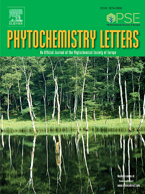 Go to journal home page - Phytochemistry Letters